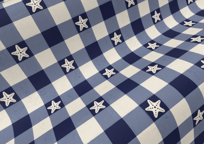Whaley Great, Gingham Star Shore - Twist&Fit Roller Blind - Image 4